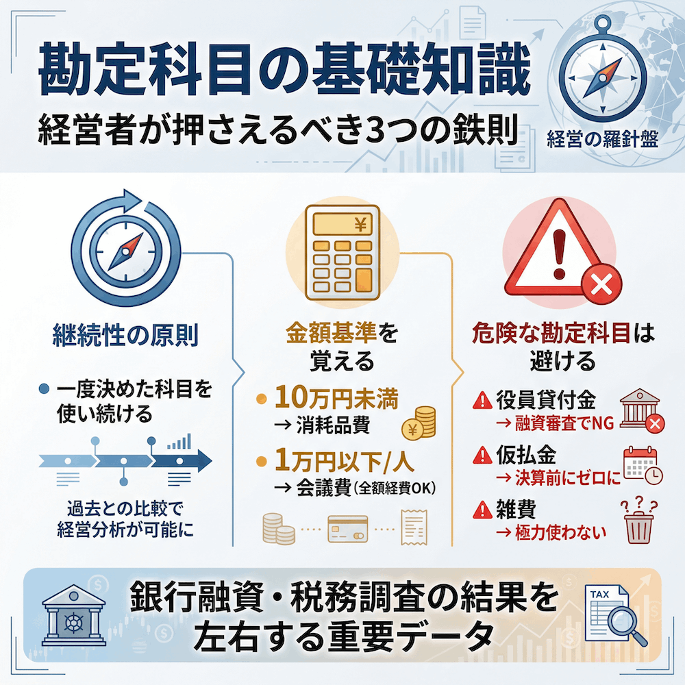 勘定科目の基礎知識の図解