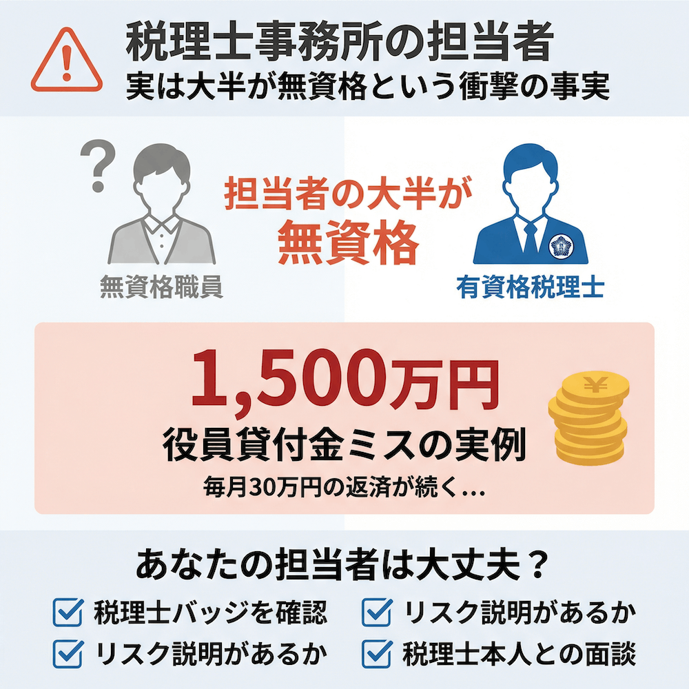 税理士事務所の担当者、実は大半が無資格という衝撃の事実