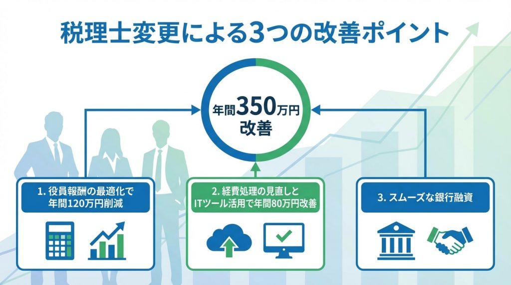 税理士変更による3つの改善ポイント