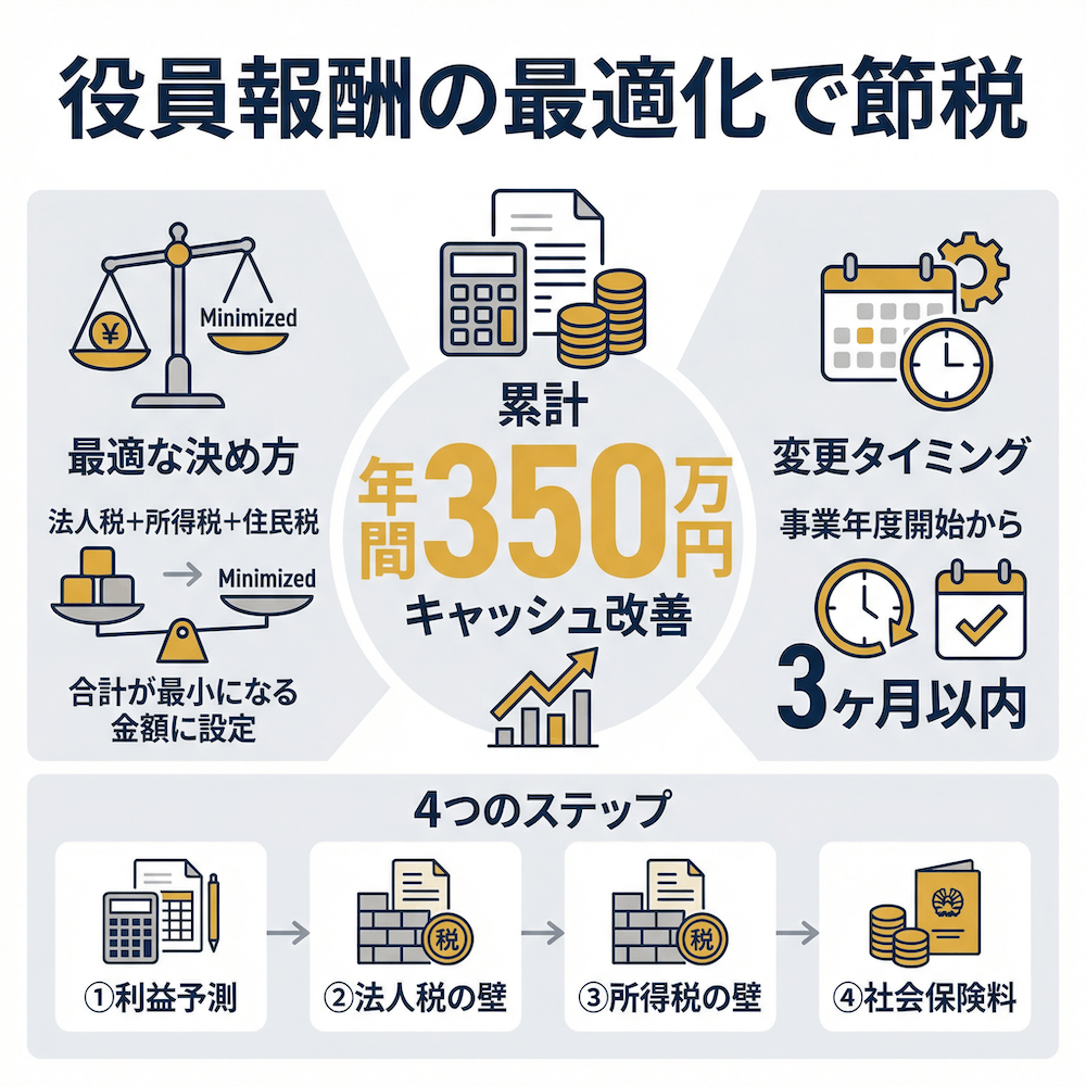 役員報酬の最適化で節税