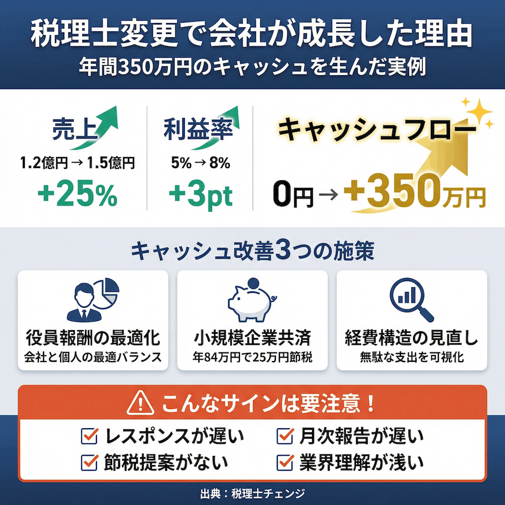 税理士変更で会社が成長した理由