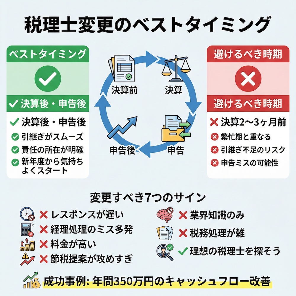 税理士変更のベストタイミング