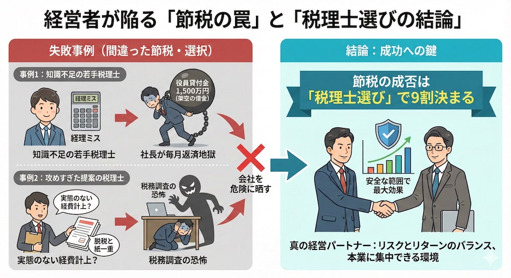 経営者が陥る節税の罠と税理士選びの結論
