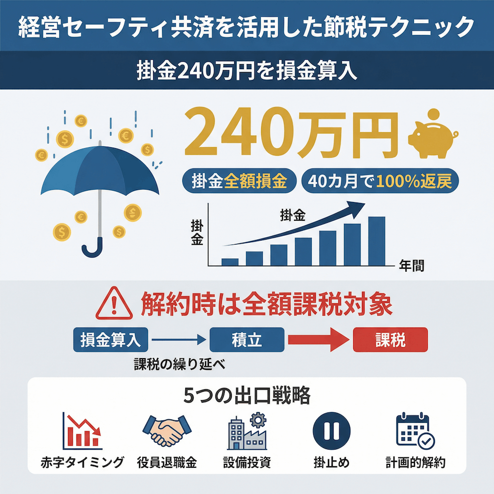 経営セーフティ共済を活用した節税テクニック