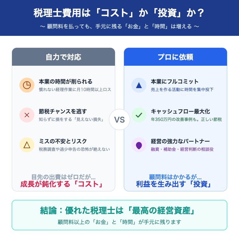 税理士費用はコストか投資か？