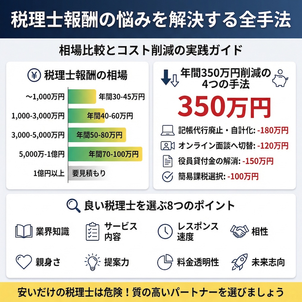 税理士報酬の悩みを解決する全手法