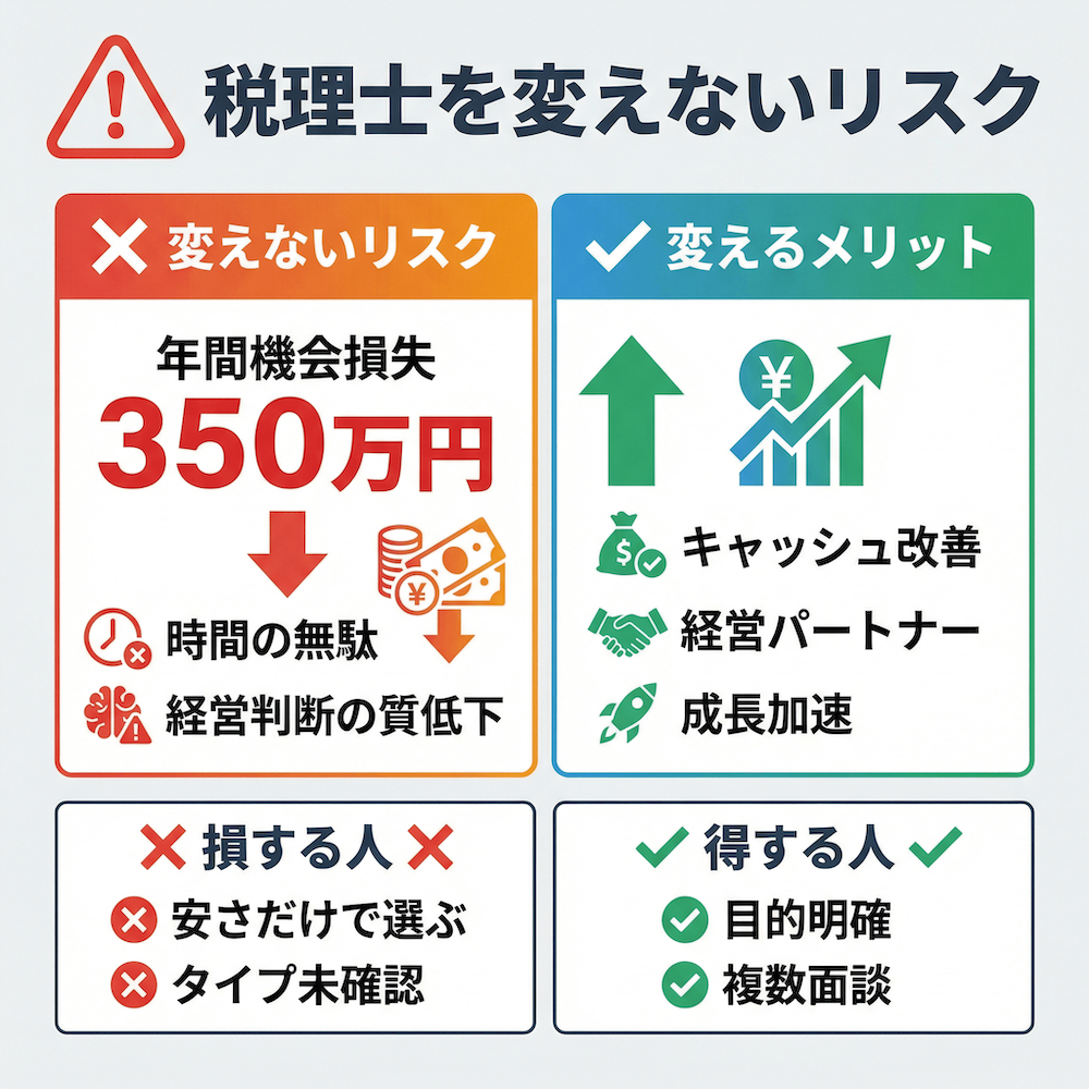 税理士を変えないリスク