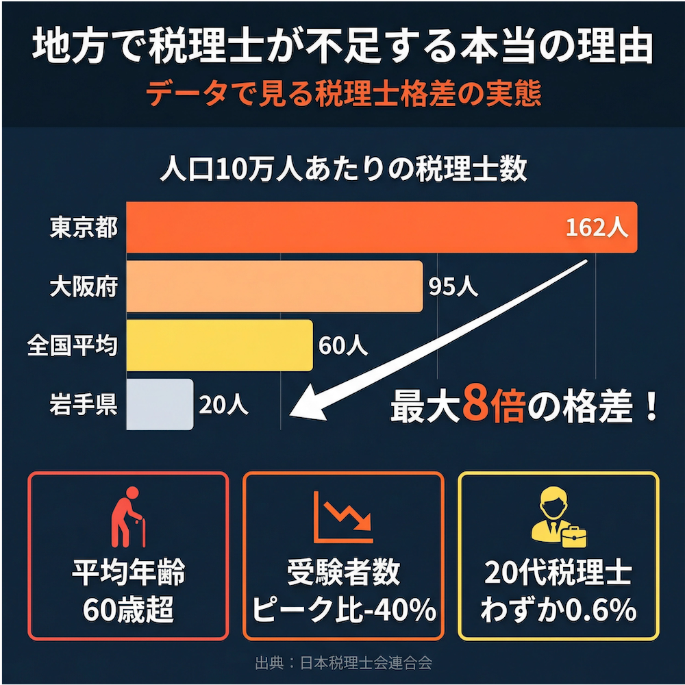 地方で税理士が不足する本当の理由