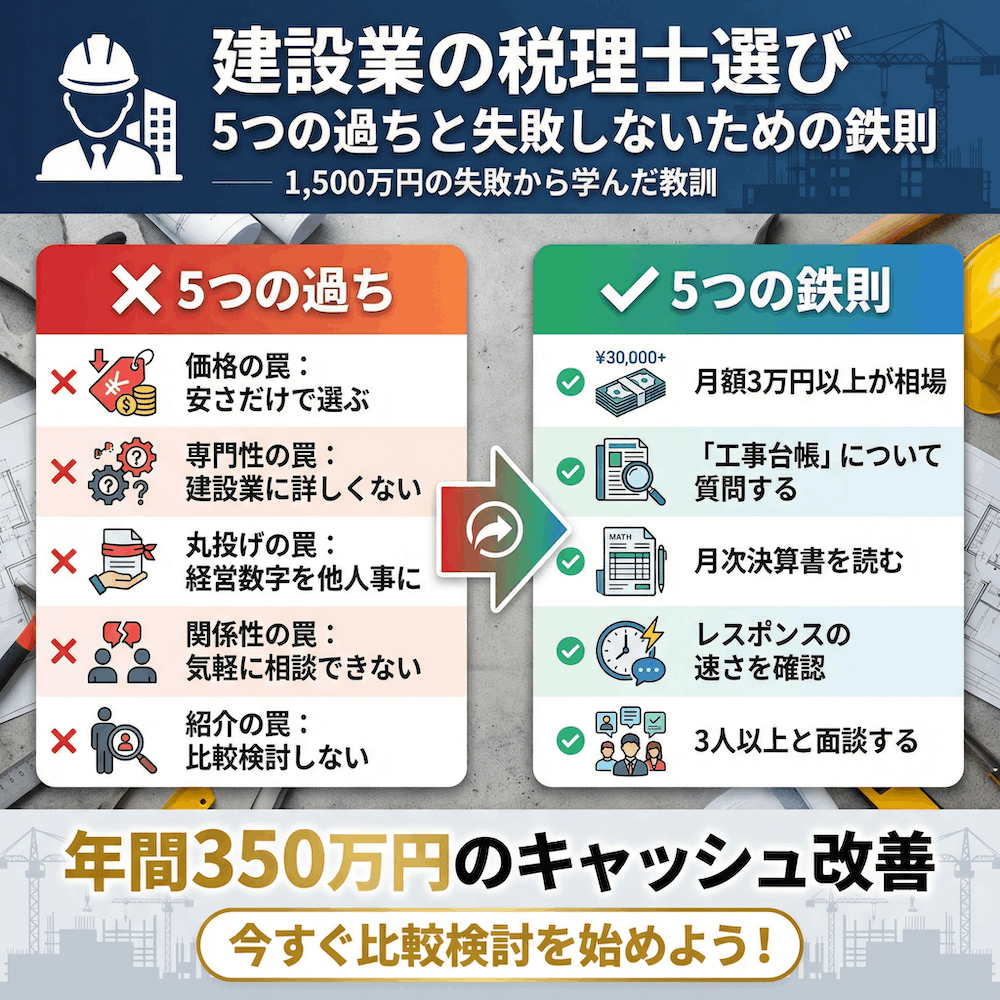 建設業の税理士選び