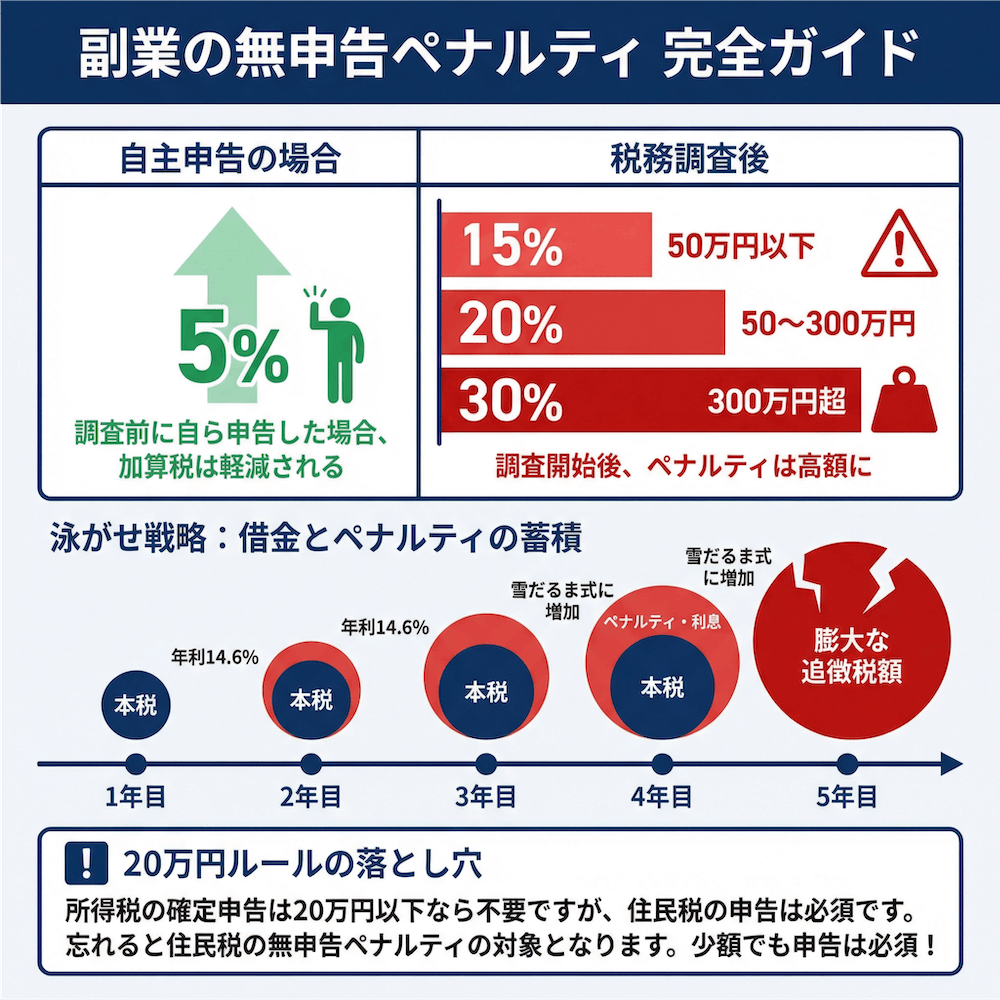 副業の無申告ペナルティ 完全ガイド
