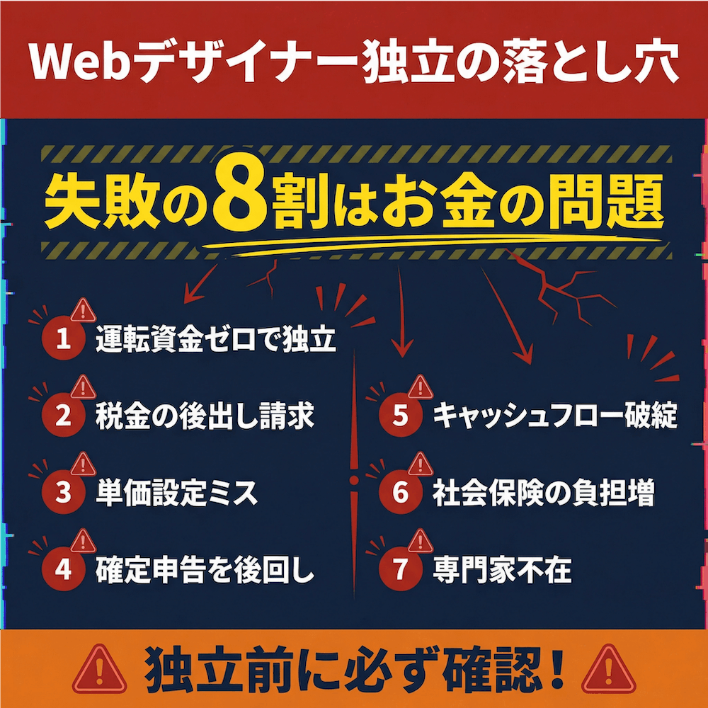 ウェブデザイナー独立の落とし穴