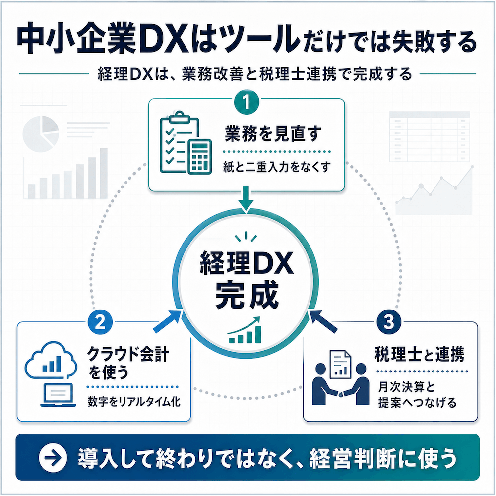 中小企業DXはツールだけでは失敗する