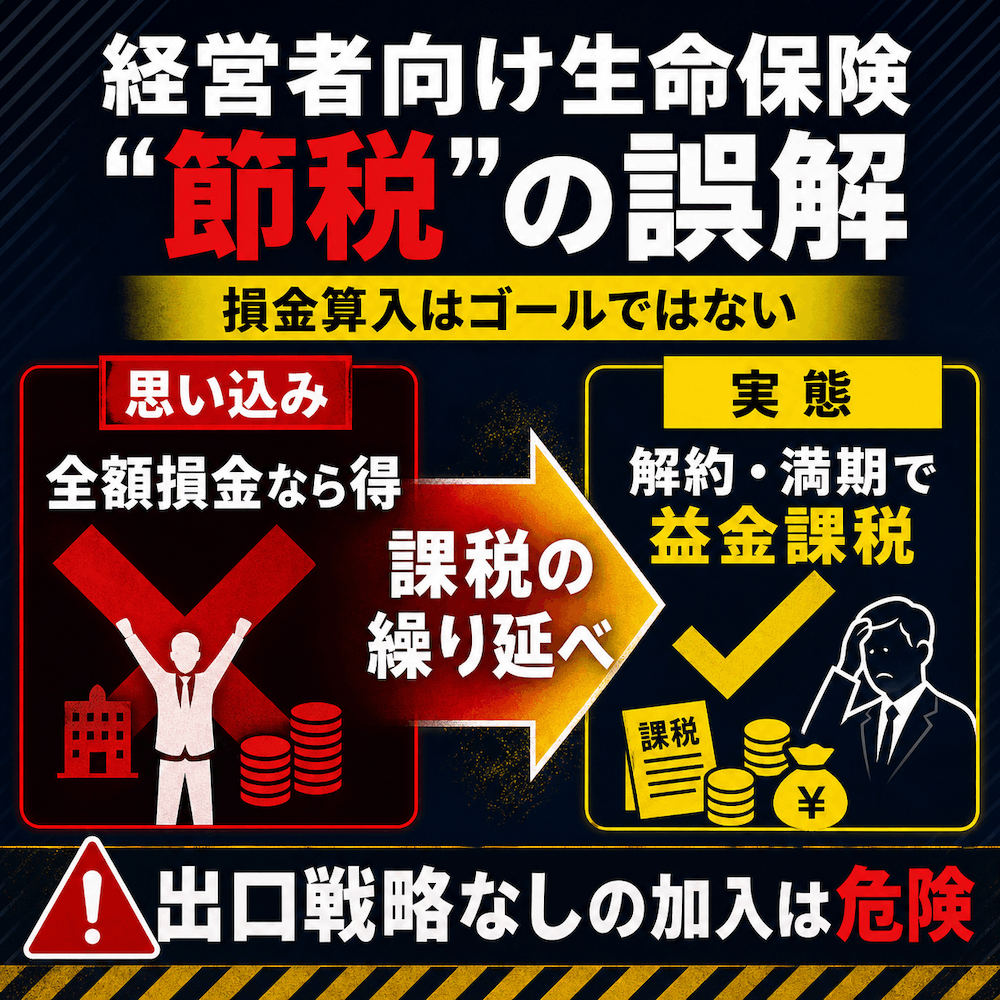 経営者向け生命保険、節税の誤解