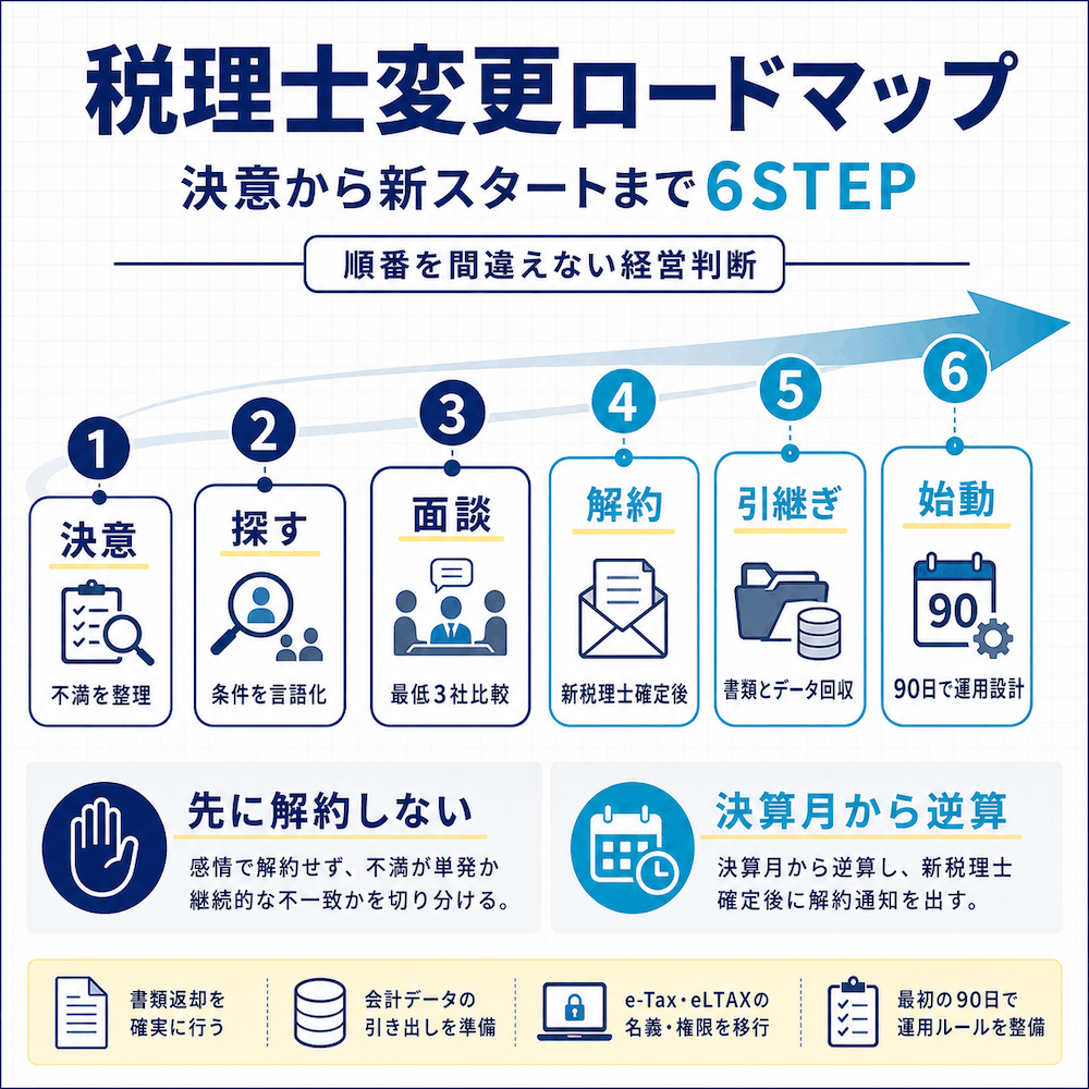 税理士変更ロードマップ